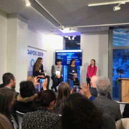 Greta Thunberg speaks at a side event of the World Ecomomic Forum Annual Meeting 2019 in Davos.